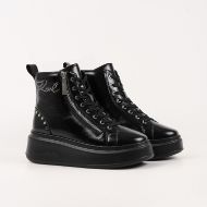 Снимка на KARL LAGERFELD ДАМСКИ СПОРТНИ ОБУВКИ ANAKAPRI SIGNIA STUDS MID ZIP В ЧЕРНО 2