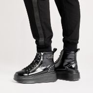 Снимка на KARL LAGERFELD ДАМСКИ СПОРТНИ ОБУВКИ ANAKAPRI SIGNIA STUDS MID ZIP В ЧЕРНО 6