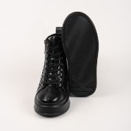 Снимка на KARL LAGERFELD ДАМСКИ СПОРТНИ ОБУВКИ ANAKAPRI SIGNIA STUDS MID ZIP В ЧЕРНО 5