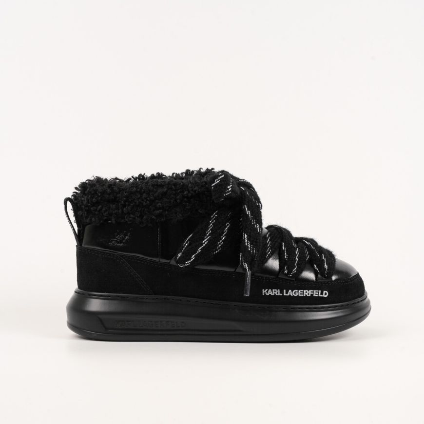 Снимка на KARL LAGERFELD ДАМСКИ СПОРТНИ ОБУВКИ KAPRI KOSI SHEARLING SLIP ON В ЧЕРНО