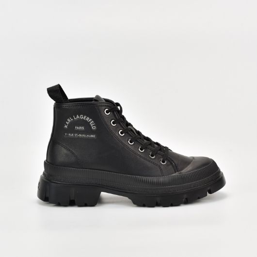 Show details for KARL LAGERFELD MEN'S TREKKA MAISON MID LACE BOOT IN BLACK 1 - FanPoint Picture of KARL LAGERFELD MEN'S TREKKA MAISON MID LACE BOOT IN BLACK 1