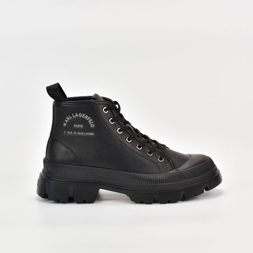Picture of KARL LAGERFELD MEN'S TREKKA MAISON MID LACE BOOT IN BLACK