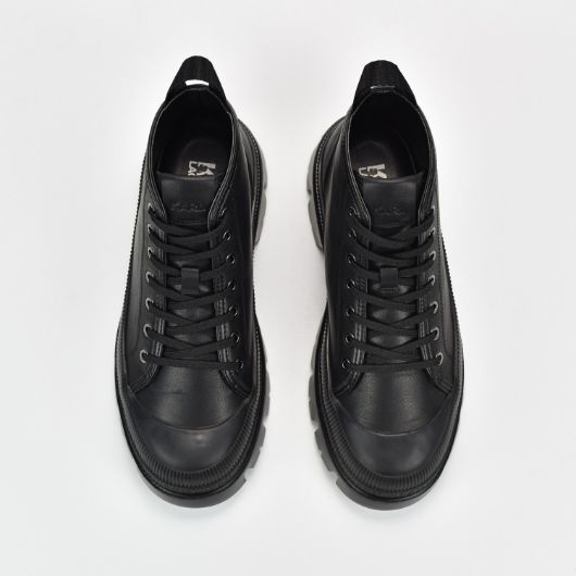 Show details for KARL LAGERFELD MEN'S TREKKA MAISON MID LACE BOOT IN BLACK 3 - FanPoint Picture of KARL LAGERFELD MEN'S TREKKA MAISON MID LACE BOOT IN BLACK 3