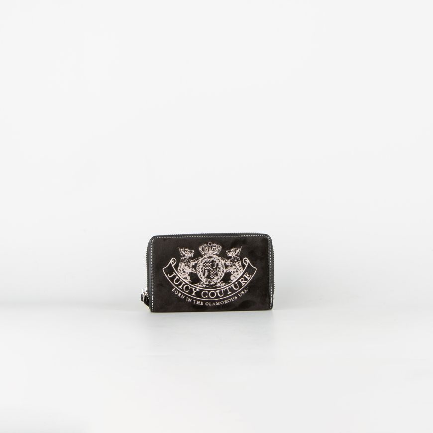 Picture of JUICY COUTURE WOMEN'S TWIG NARRATVE MEDIUM ZIP WALLET IN BLACK