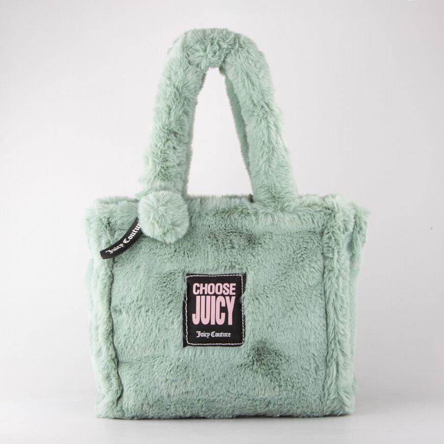Picture of JUICY COUTURE WOMEN'S IRIS FUR LARGE SHOPPING BAG IN GREY