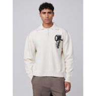Picture of OTP MEN'S BOUCLE GRIP SWEATER IN OFF WHITE 3