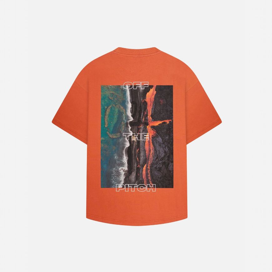 Picture of OTP MEN'S LAVA OVERSIZED TEE IN RUSTY ORANGE