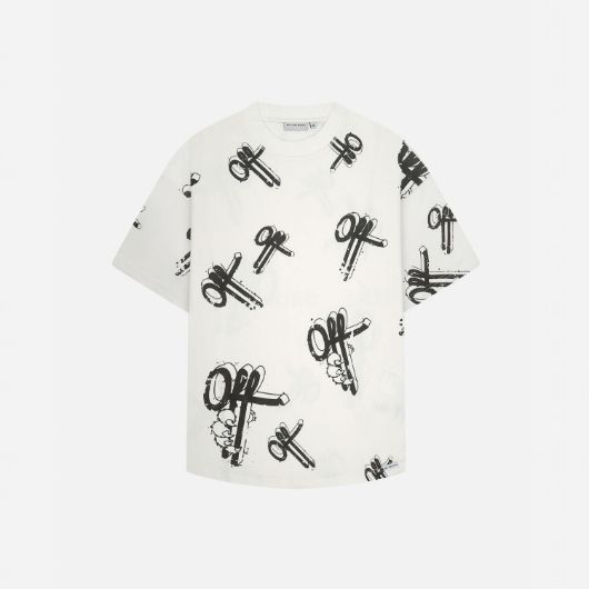 Show details for OTP MEN'S OFF MARK OVERSIZED TEE IN OFF WHITE 1 - FanPoint Picture of OTP MEN'S OFF MARK OVERSIZED TEE IN OFF WHITE 1