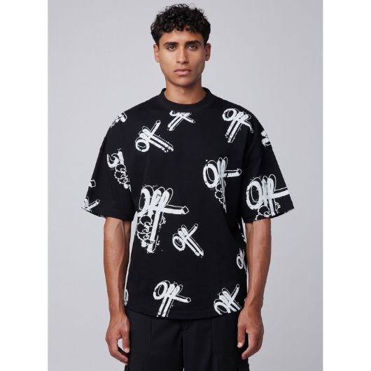 Show details for OTP MEN'S OFF MARK OVERSIZED TEE IN BLACK 3 - FanPoint Picture of OTP MEN'S OFF MARK OVERSIZED TEE IN BLACK 3
