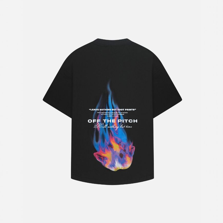 Picture of OTP MEN'S BURNING FLOWER OVERSIZED TEE IN BLACK
