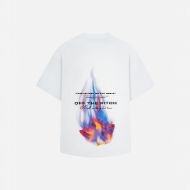 Picture of OTP MEN'S BURNING FLOWER OVERSIZED TEE IN WHITE 1