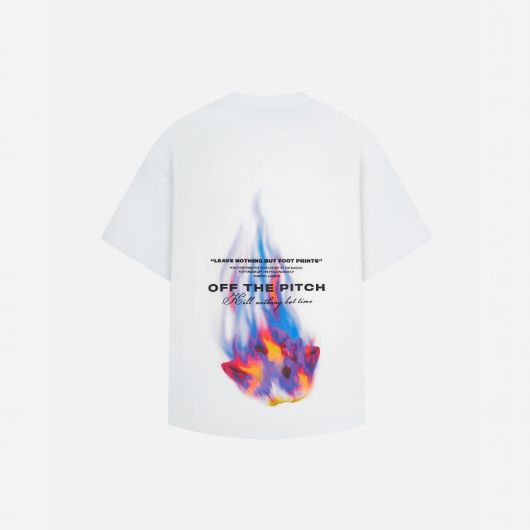 Show details for OTP MEN'S BURNING FLOWER OVERSIZED TEE IN WHITE 1 - FanPoint Picture of OTP MEN'S BURNING FLOWER OVERSIZED TEE IN WHITE 1