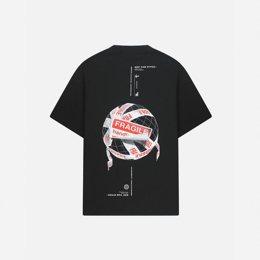 Picture of OTP MEN'S FRAGILE WORLD LOOSE FIT TEE IN BLACK