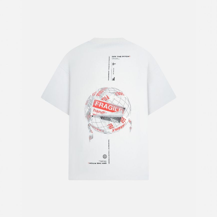 Picture of OTP MEN'S FRAGILE WORLD LOOSE FIT TEE IN WHITE