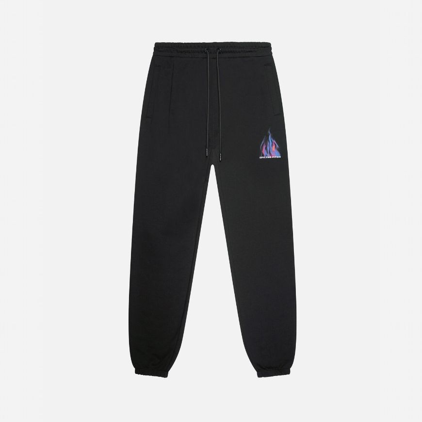 Picture of OTP MEN'S BURNING FLOWER SWEATPANTS IN BLACK