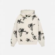 Picture of OTP MEN'S OFF-MARK HOOD IN OFF WHITE 1