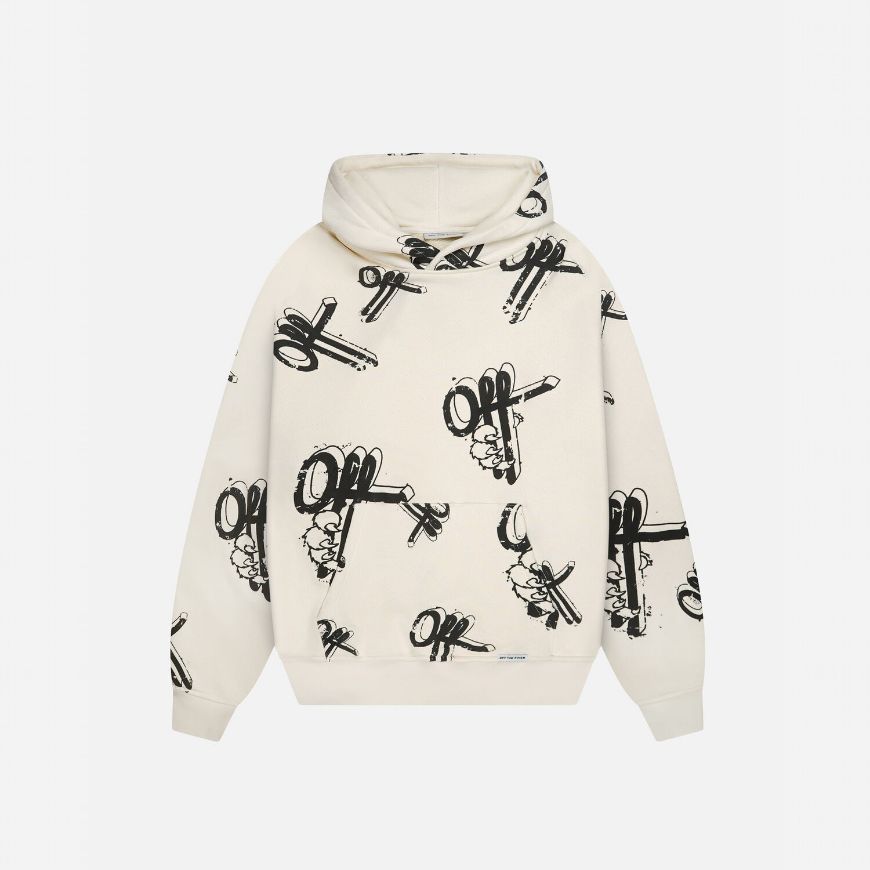 Picture of OTP MEN'S OFF-MARK HOOD IN OFF WHITE