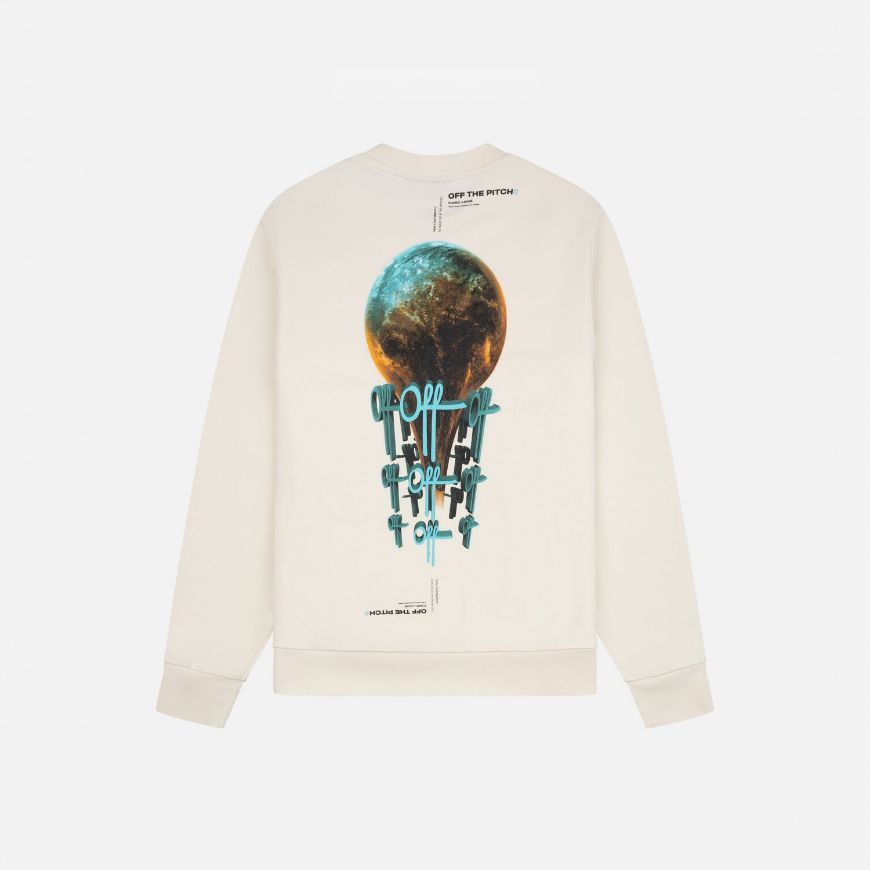 Picture of OTP MEN'S WORLD CREWNECK IN OFF WHITE