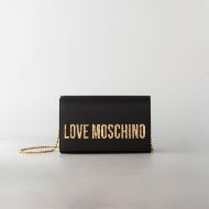 Снимка на LOVE MOSCHINO BOLD LOVE ДАМСКА ЧАНТА С РЕЛЕФНО ЛОГО В ЧЕРНО 1
