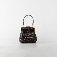 Снимка на LOVE MOSCHINO БЛЕСТЯЩА МИНИ ДАМСКА ЧАНТА С ПАЙЕТИ В ЧЕРНО 2