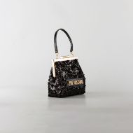 Снимка на LOVE MOSCHINO БЛЕСТЯЩА МИНИ ДАМСКА ЧАНТА С ПАЙЕТИ В ЧЕРНО 3