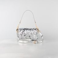 Снимка на LOVE MOSCHINO БЛЕСТЯЩА РЪЧНА ДАМСКА ЧАНТА В СРЕБРИСТО 3