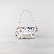 Снимка на LOVE MOSCHINO БЛЕСТЯЩА РЪЧНА ДАМСКА ЧАНТА В СРЕБРИСТО 1