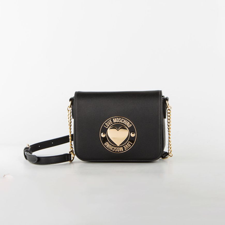 Снимка на LOVE MOSCHINO CUPID ДАМСКА ЧАНТА ПРЕЗ РАМО В ЧЕРНО