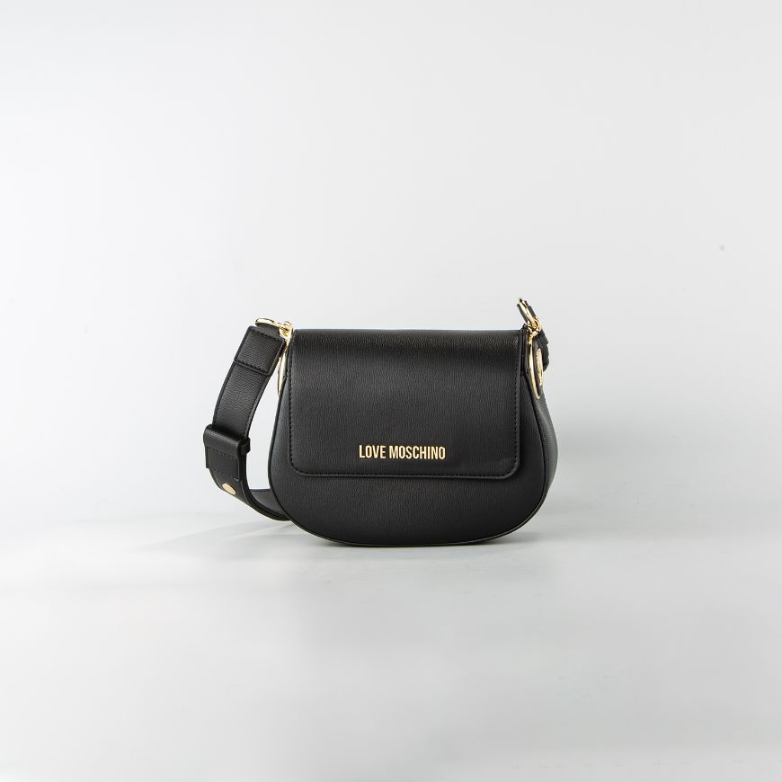 Снимка на LOVE MOSCHINO CHUNKY TAB ЧАНТА ПРЕЗ РАМО В ЧЕРНО