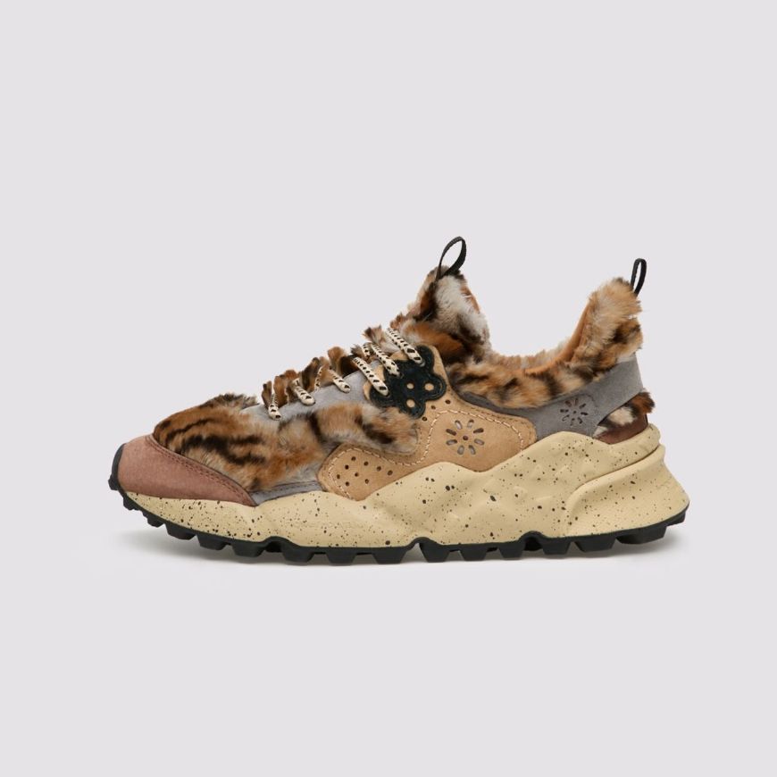 Снимка на FLOWER MOUNTAIN ДАМСКИ СПОРТНИ ОБУВКИ KOTETSU - SUEDE/ECOFUR - АНТРАЦИТЕНО-СВЕТЛОКАФЯВО