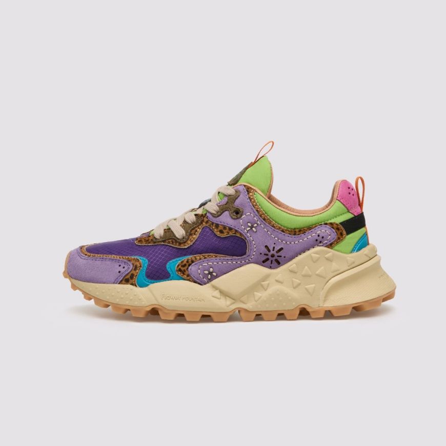 Снимка на FLOWER MOUNTAIN ДАМСКИ СПОРТНИ ОБУВКИ RULIS - SUEDE/NYLON SQUARED ЛИЛАВО-КАФЯВО-ТЪМНОЗЕЛЕНО