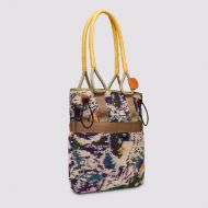 Picture of FLOWER MOUNTAIN WOMEN'S TOTE BAG TEDDY/SUEDE - MILITARY-MULTICOLOUR 2