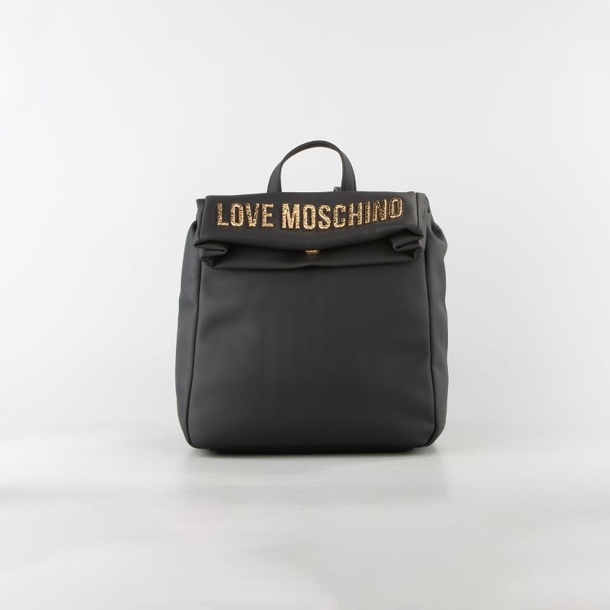 Снимка на LOVE MOSCHINO BOLD LOVE ДАМСКА РАНИЦА С РЕЛЕФНО ЛОГО В ЧЕРНО