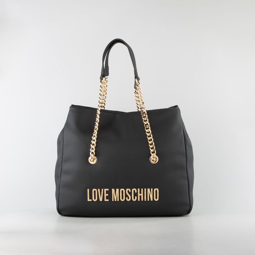Снимка на LOVE MOSCHINO BOLD LOVE ДАМСКА ШОПЪР ЧАНТА С РЕЛЕФНО ЛОГО В ЧЕРНО