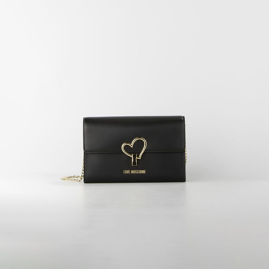 Снимка на LOVE MOSCHINO ДАМСКА ЧАНТА С ВЕРИГА В ЧЕРНО