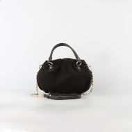 Снимка на LOVE MOSCHINO CHUNKY TAB МИНИ ДАМСКА ХОБО ЧАНТА С ВЕРИГА В ЧЕРНО 3