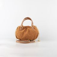 Снимка на LOVE MOSCHINO CHUNKY TAB МИНИ ДАМСКА ХОБО ЧАНТА С ВЕРИГА В БЕЖОВО 3