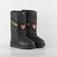 Снимка на LOVE MOSCHINO ДАМСКИ ЗИМНИ БОТУШИ С ЛОГО В ЧЕРНО 2