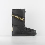 Снимка на LOVE MOSCHINO ДАМСКИ ЗИМНИ БОТУШИ С ЛОГО В ЧЕРНО 1