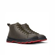 Picture of CAMPER MEN'S BRUTUS LEATHER ANKLE BOOTS IN DARK GREEN 3