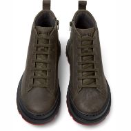 Picture of CAMPER MEN'S BRUTUS LEATHER ANKLE BOOTS IN DARK GREEN 4