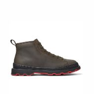 Picture of CAMPER MEN'S BRUTUS LEATHER ANKLE BOOTS IN DARK GREEN 1