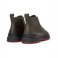 Picture of CAMPER MEN'S BRUTUS LEATHER ANKLE BOOTS IN DARK GREEN 5