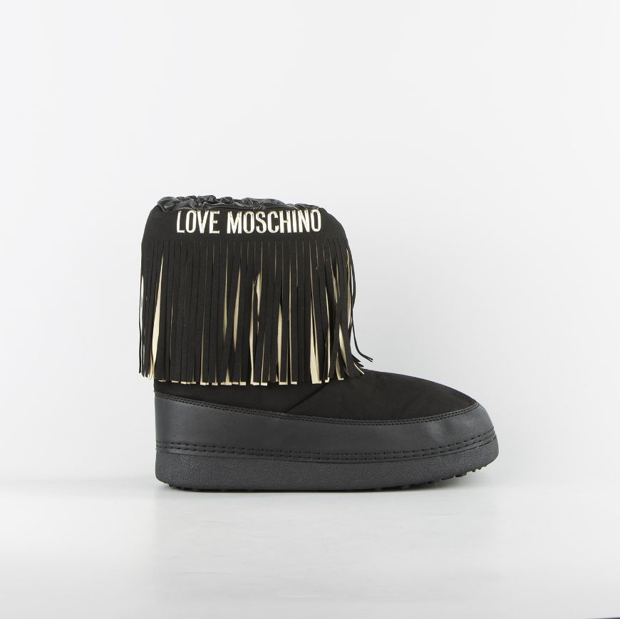 Снимка на LOVE MOSCHINO ДАМСКИ ЗИМНИ БОТУШИ С РЕСНИ В ЧЕРНО