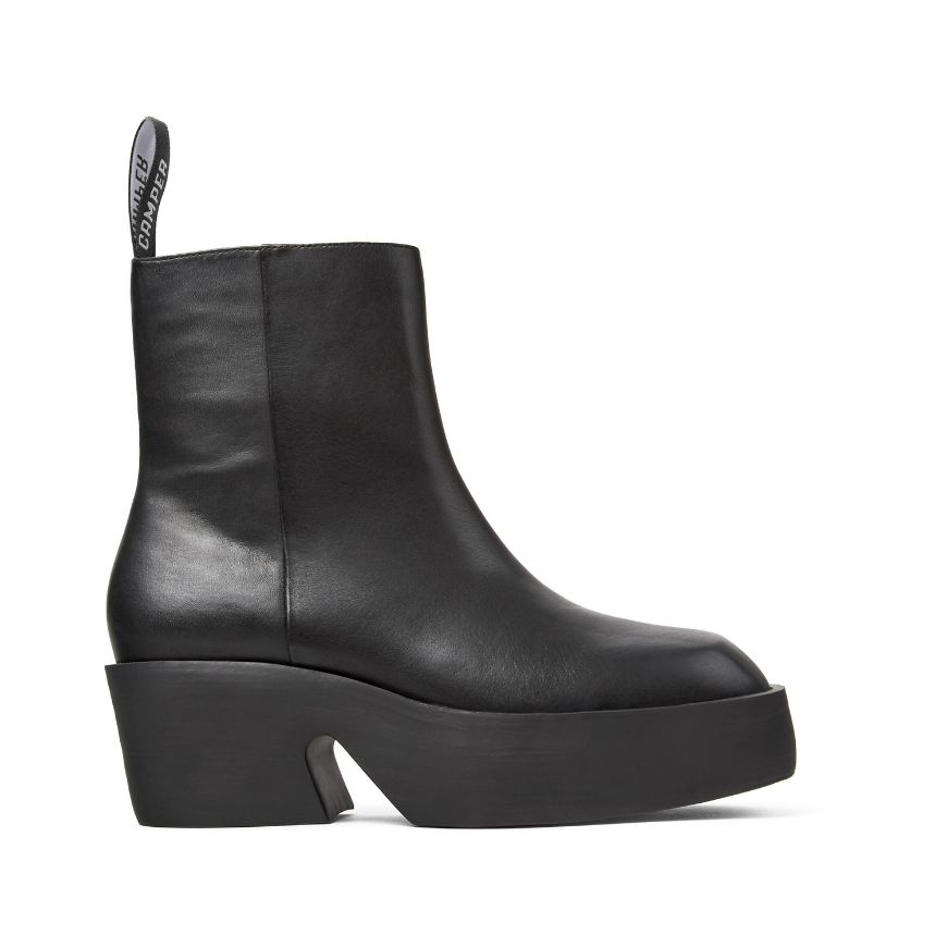 Снимка на CAMPER BILLIE ДАМСКИ КОЖЕНИ БОТИ НА ПЛАТФОРМА В ЧЕРНО
