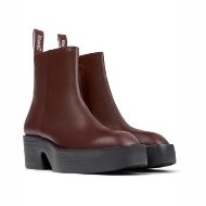 Picture of CAMPER WOMEN'S BILLIE LEATHER PLATFORM BOOTS IN RED 2