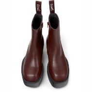 Picture of CAMPER WOMEN'S BILLIE LEATHER PLATFORM BOOTS IN RED 3