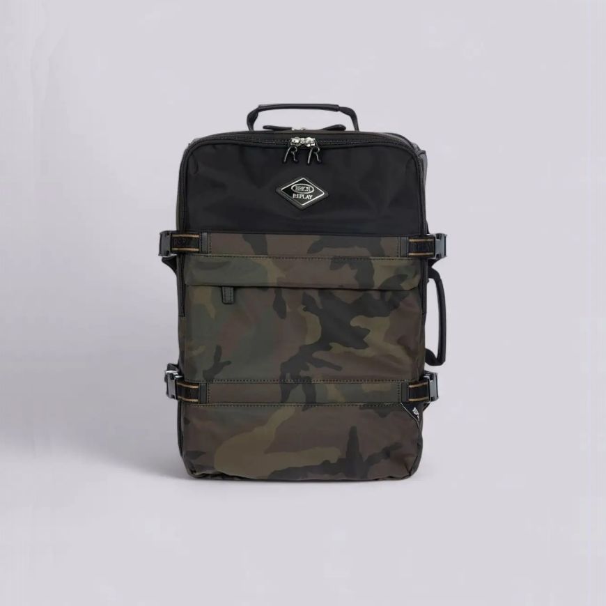 Снимка на REPLAY BRIC`S РАНИЦА UNDERSEAT BACKPACK В ЗЕЛЕН КАМУФЛАЖ