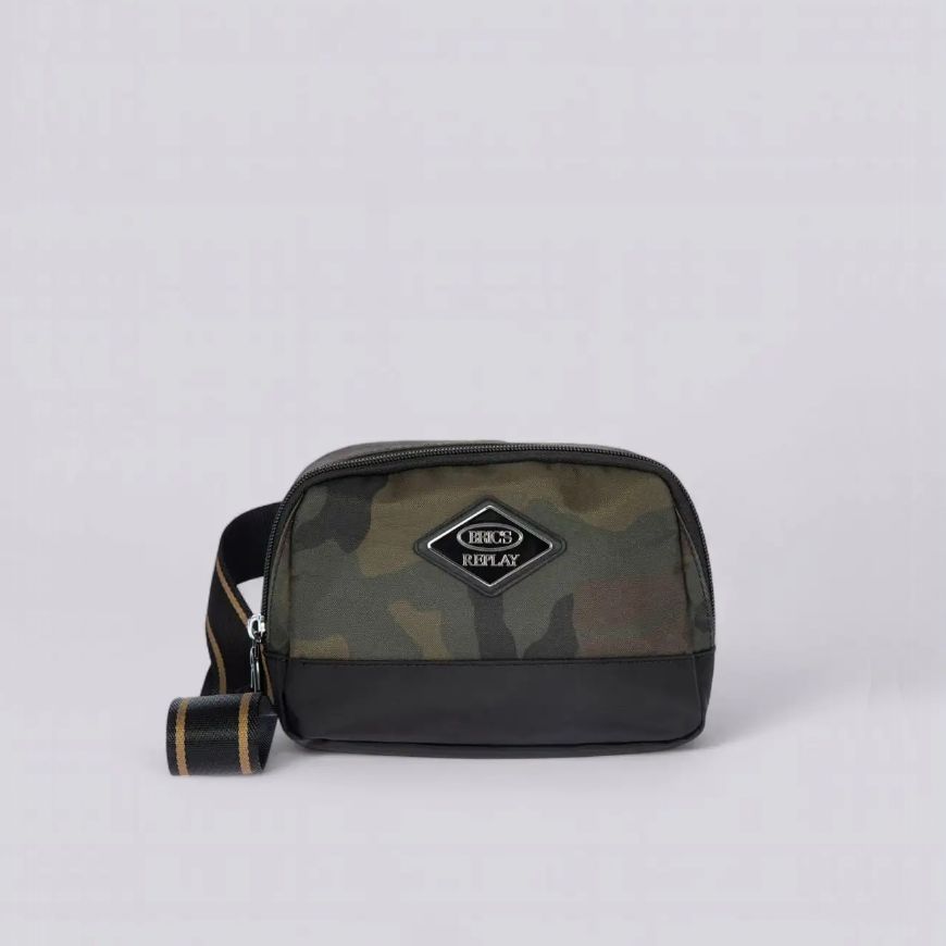 Снимка на REPLAY BRIC`S ЧАНТА BELT BAG - LENGTH ADJUSTABLE STRAP В ЗЕЛЕН КАМУФЛАЖ