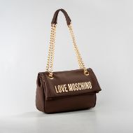 Снимка на LOVE MOSCHINO BOLD LOVE ДАМСКА ЧАНТА ПРЕЗ РАМО С РЕЛЕФНО ЛОГО В КАФЯВО 2
